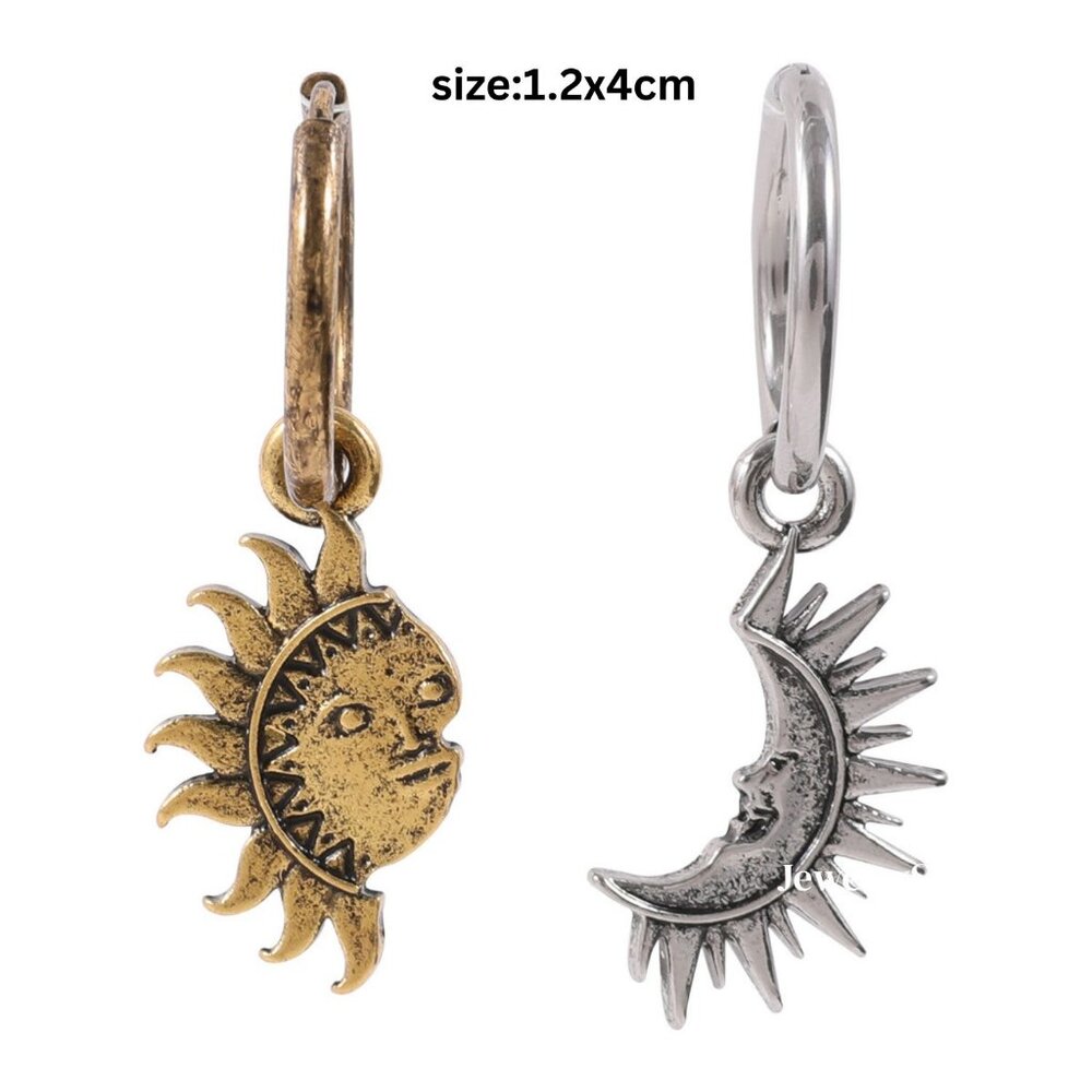 Vintage Sun Face Earring
